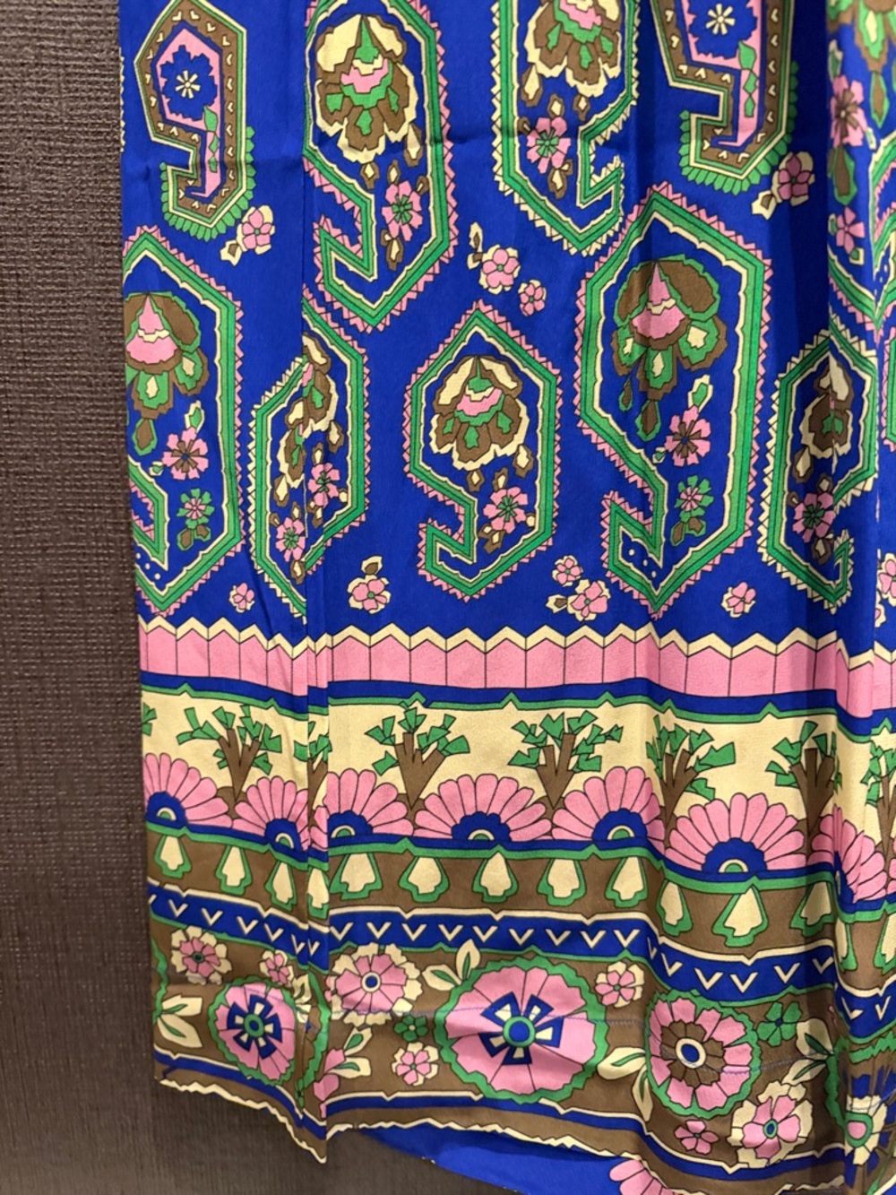 Nieves Lavi Blue Geometric Floral Pajama Set - Picture 5 of 6